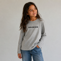Kid's Drop Shoulder Long Sleeve T-Shirt