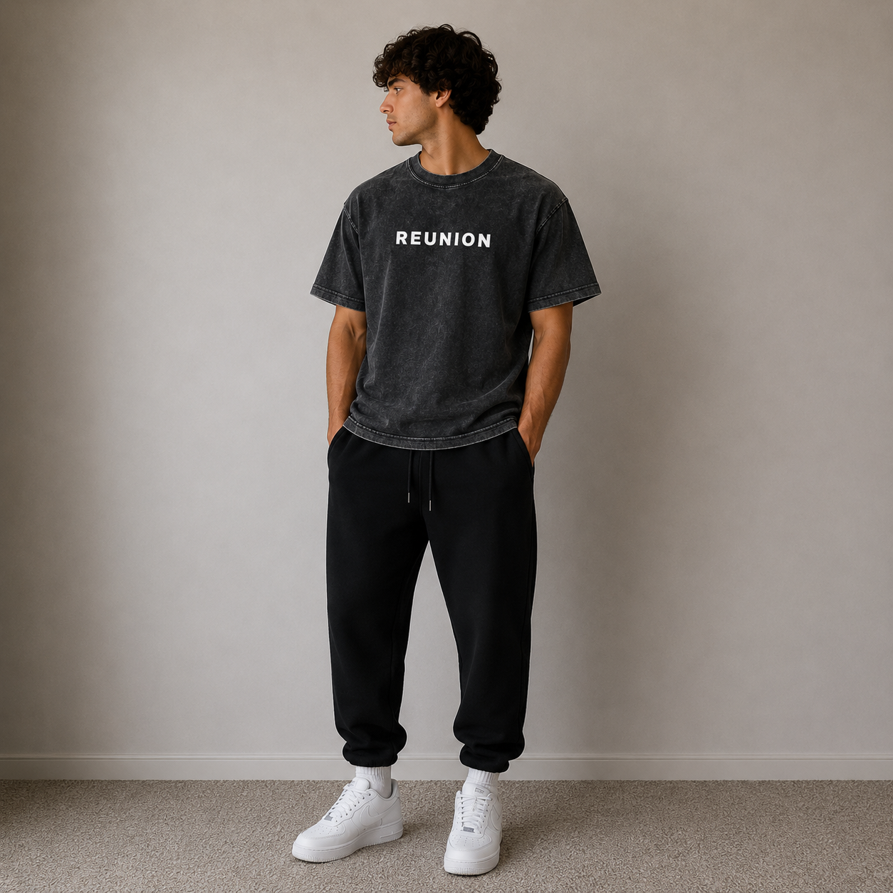 Mineral Wash Boxy Cotton T-Shirt