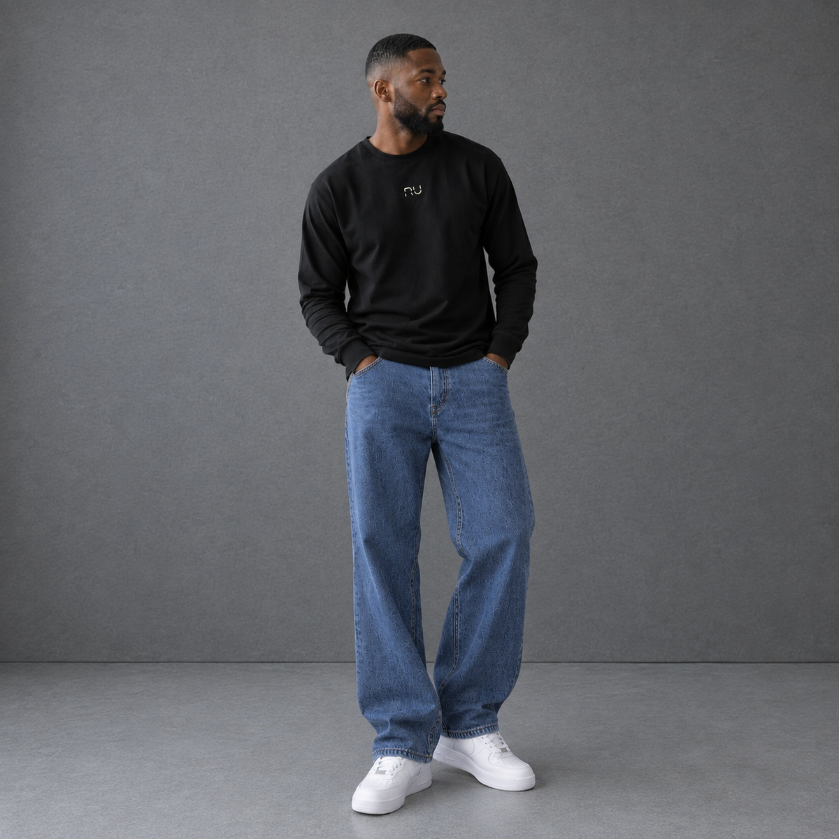 Crewneck Long-Sleeve T-Shirt