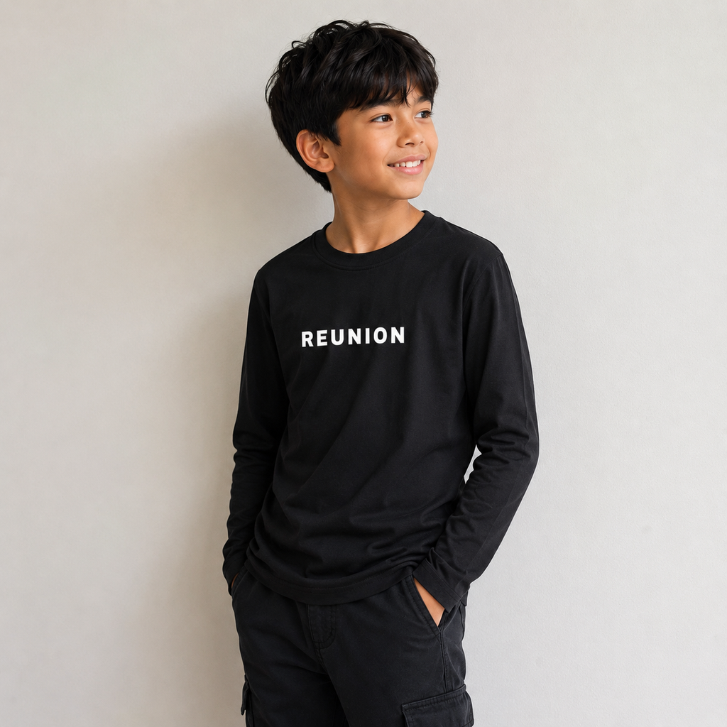 Kid's Drop Shoulder Long Sleeve T-Shirt