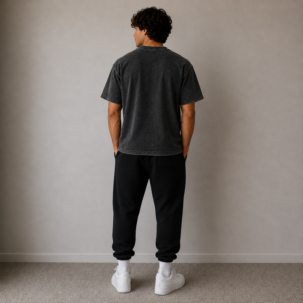 Mineral Wash Boxy Cotton T-Shirt