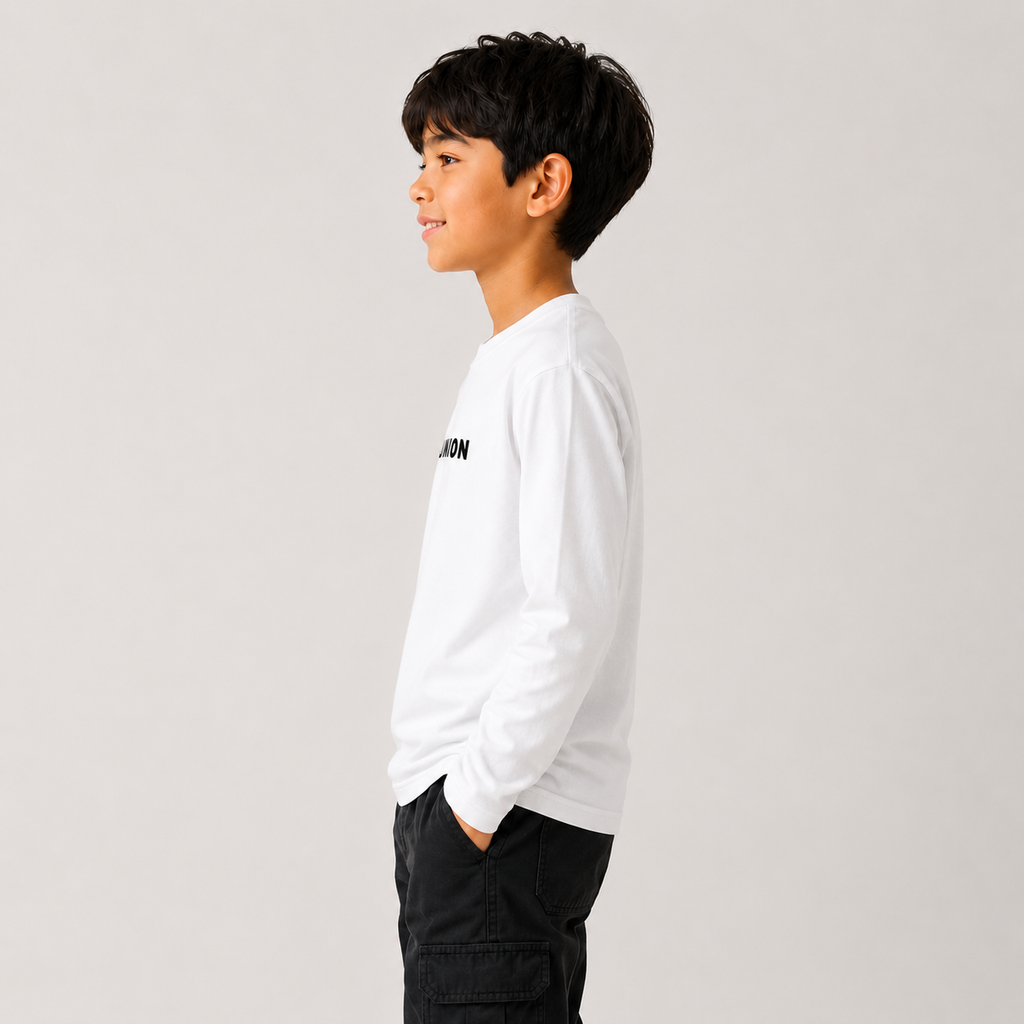 Kid's Drop Shoulder Long Sleeve T-Shirt