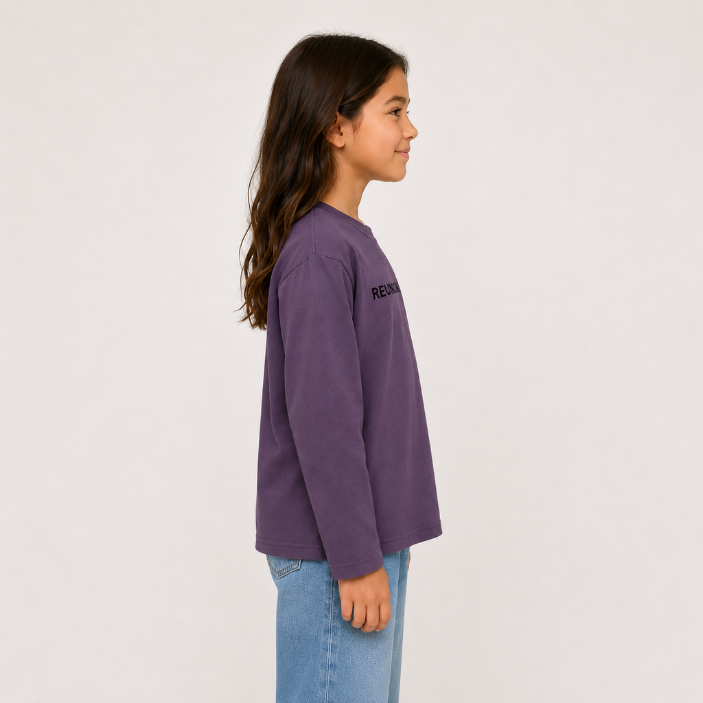Kid's Drop Shoulder Long Sleeve T-Shirt