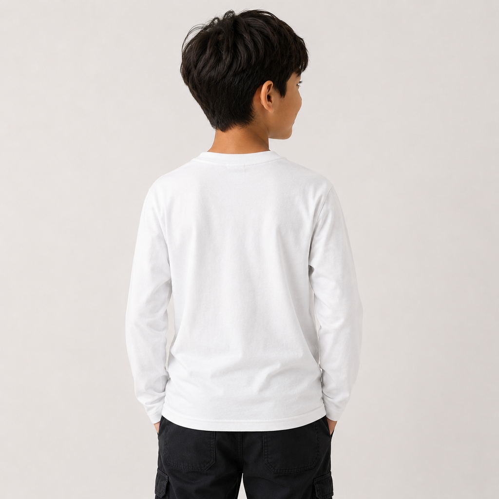 Kid's Drop Shoulder Long Sleeve T-Shirt