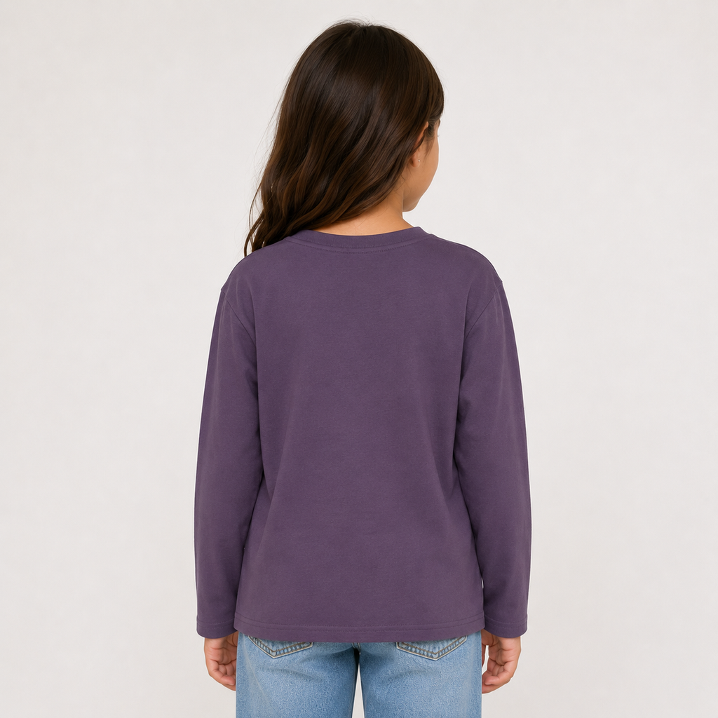 Kid's Drop Shoulder Long Sleeve T-Shirt