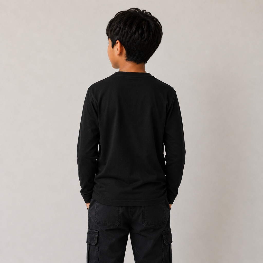 Kid's Drop Shoulder Long Sleeve T-Shirt