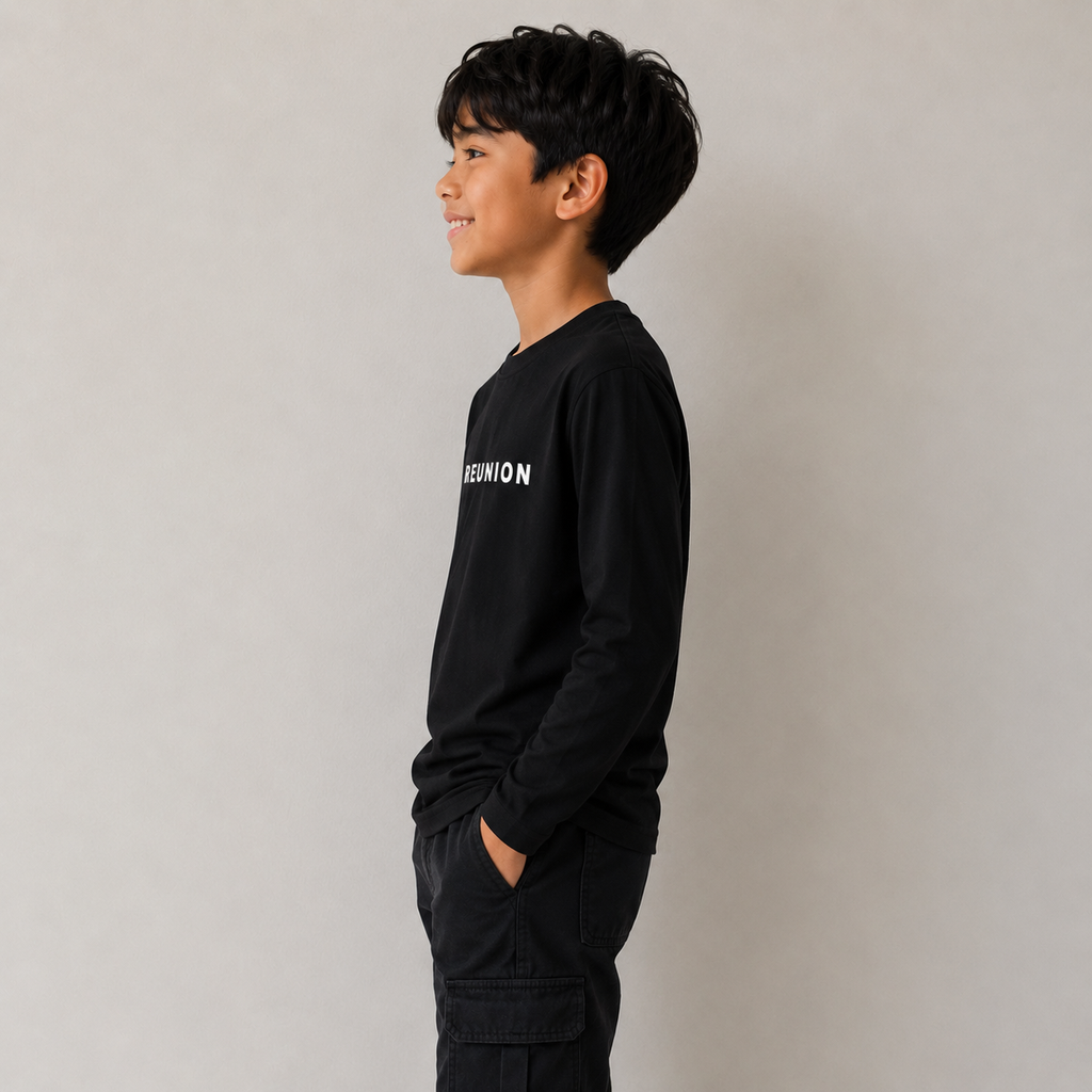 Kid's Drop Shoulder Long Sleeve T-Shirt