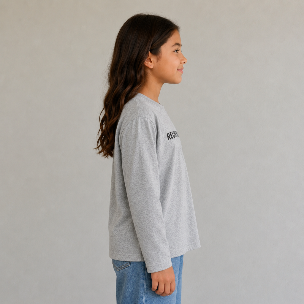 Kid's Drop Shoulder Long Sleeve T-Shirt